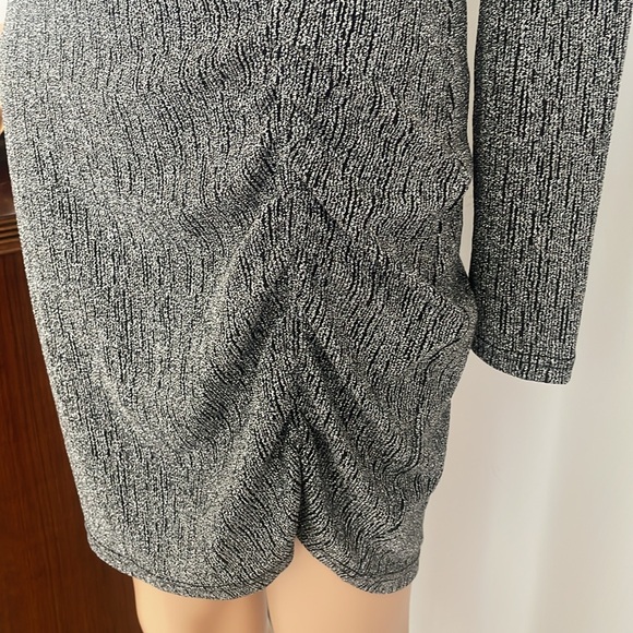 NWT SILVER/BLACK SHIMMERING LUREX MINI - Picture 3 of 5